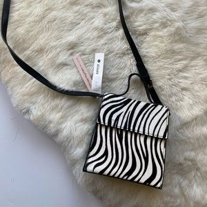 Small zebra crossbody bag